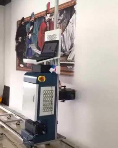 Wall painting machine.