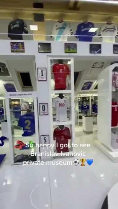 Branislav Ivanovic’s trophy room is glorious.