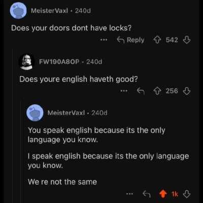 We are not the same linguistically