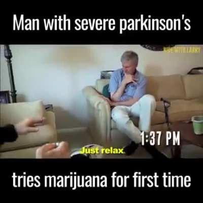 Man with severe parkinson’s tries marihuana for the first time