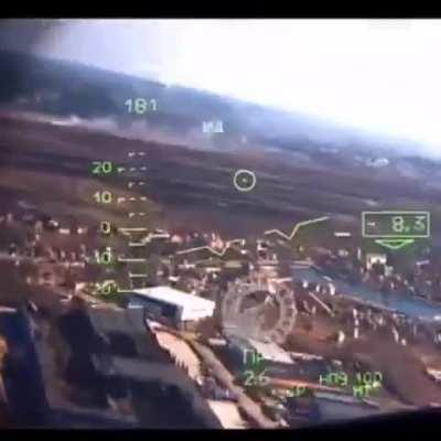 Russian Ka-52 shot down by ukranian MANPADS, somewhere near hostomel and moschun. June 2022, (early war footage)