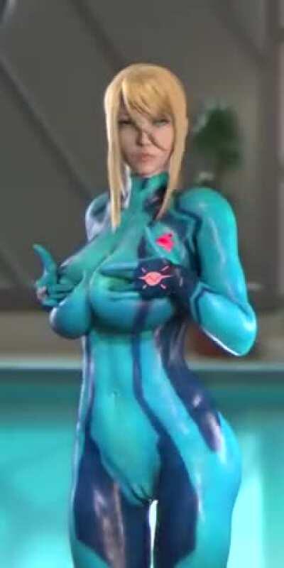 Samus Aran - testing the new Vacuum air tight zero suit tech (M_tsqn) [Metroid]