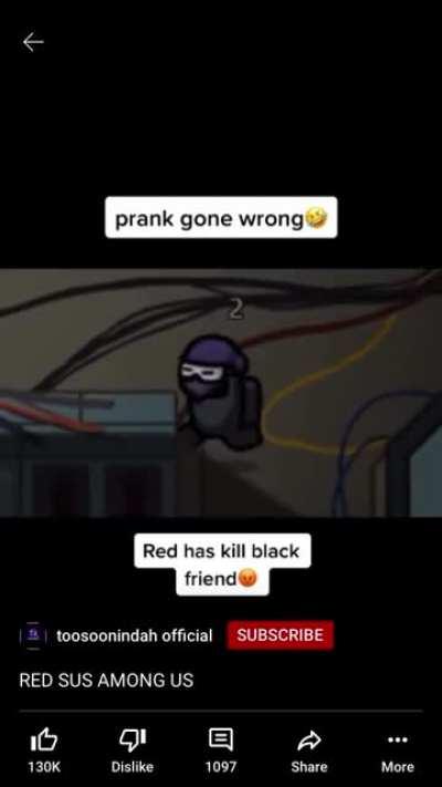 Red has kill black friend😡