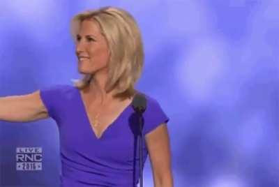 “Conservative” Laura Ingram momentarily forgets which political rally she was attending.