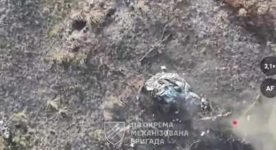 Russian soldier sleeping in tent in open field killed by drone-dropped grenade