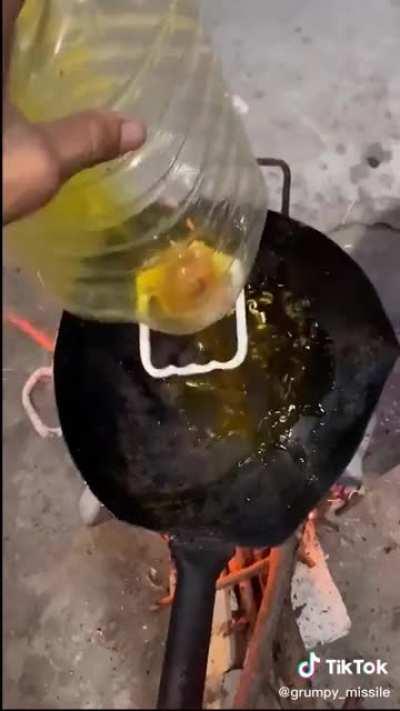 That’s one way to cook, I guess.