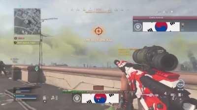 964.9m sniper collateral kill on a helicopter!!!