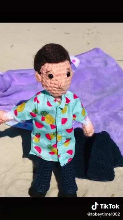 Cancun Cruz by TobeyTimeCrochet (Creator of the Bernie’s Sanders doll)