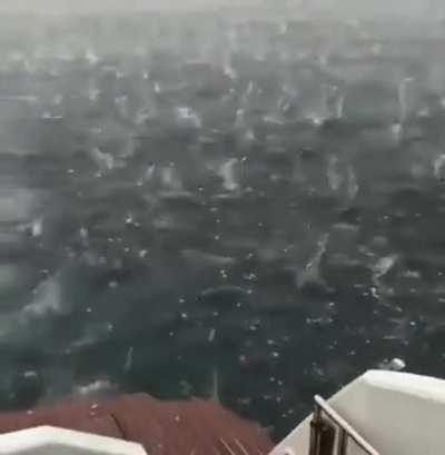 Hailing at sea. I've always wondered this moment xd