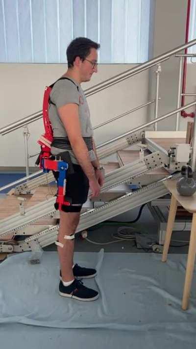 Hi guys, asking your feedback on our back-support exoskeleton for lifting/carrying tasks. We are now working on the actuated version of it, designing control techniques for active assistance.