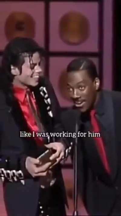 One of the most hilarious award receiving... Michael Jackson and Eddie Murphy