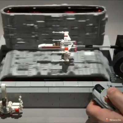 Flying a lego X-wing is damn cool