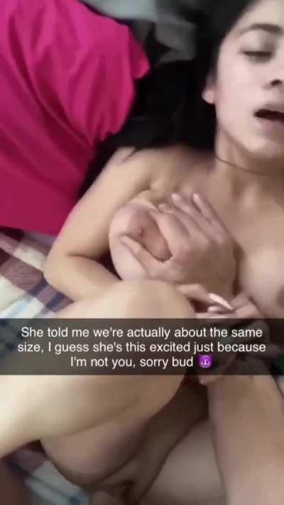 You've never been able to make her cum as hard as your friends can