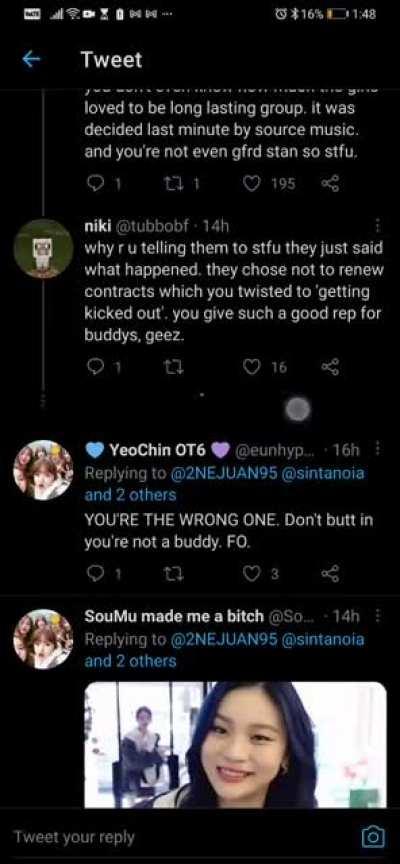 I was like &quot;why the fcuk is this guy having an argument with himself&quot; until I read the names.. All of them with the same pfp for what. Thread is too fucking lol