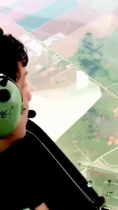 Dude flys his plane dangerously close to a tornado