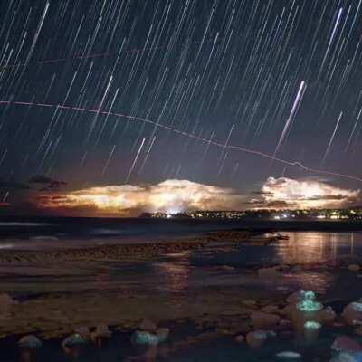 Timelapse of a lightning storm on Maui.