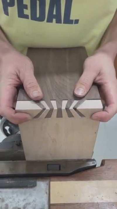 A wood joining clip