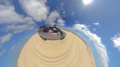 GoPro Max. Driving in the dunes at D'Entrecasteaux National Park, Western Australia.