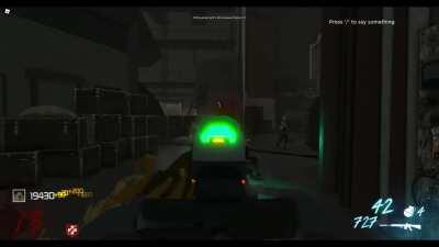 [COD] Impressive recreation of Zombies in Roblox!