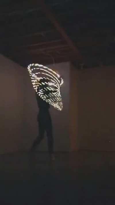 Hula hoop with lights . The Effect is so stunning !