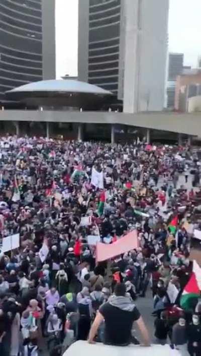 Protest in support of Palestinians held in Toronto