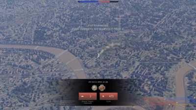 Dying to artillery 1.4km off the ground