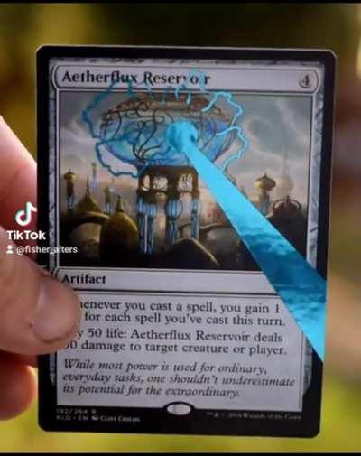 Aetherflux reservoir...finishing edh games since kaladesh