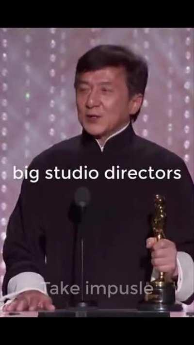 Jackie Chan finally getting his award after 56 years