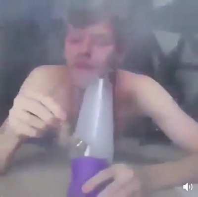 Timmy and his homemade bong… And he did it to himself …