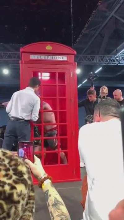 My new favorite thing, phone booth boxing