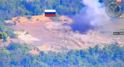 A russian training camp was hit by GMLRS [Nebesna Kara Battalion, 54th mechanized Brigade, unknown location, August 2024]