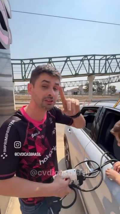 The Weakest brazilian - man just installed a solar panel into his electic car