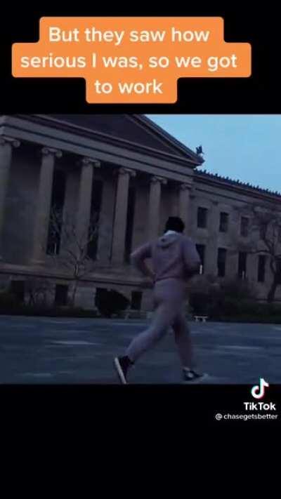 The rocky steps