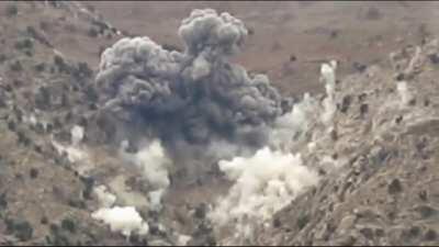 Motar Strike and JDAM on Taliban Position