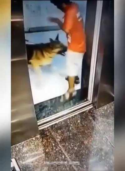 To exit an elevator unharmed