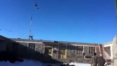 Dramatic Apache crash in Afghanistan