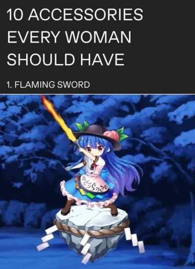 she do have a cool sword tho