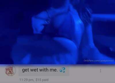 “Let’s get wet together” video