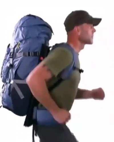 A backpack with a suspension