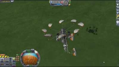 Kerbal Parachute Monorotor Helicopter