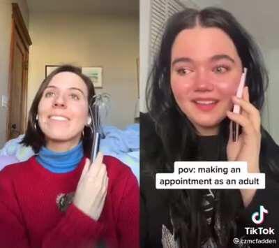 What anxiety makes you think will happen when you call to make an appointment