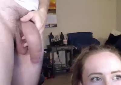 a cock as big as her beautiful head