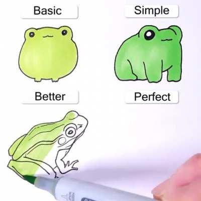 How to draw a frog