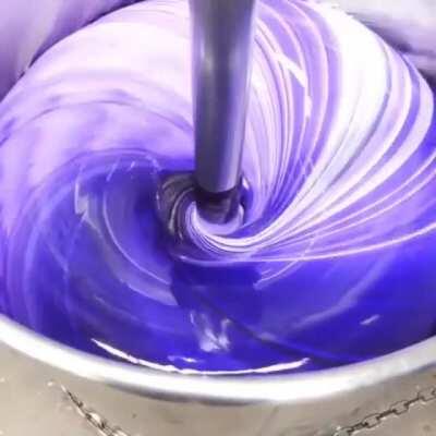 Paint being mixed