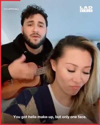 Dude annoys girlfriend with songs about her