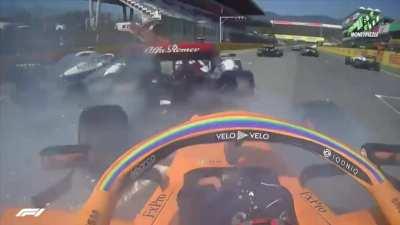 For What Multi-Car Crash At #Mugello #F1 #WTF1 #TuscanGP Kimi Raikkonen screaming #FORWHAT on team radio