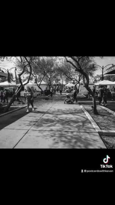 Farmers Market in Arizona on a Rainy Day.