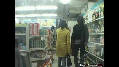 Japanese Girl Giving A Blowjob And Getting Fucked Inside A Convenience Store