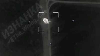 RU POV: Ukrainian Leopard 2A4 got hit by LMUR (Izdeliye 305) firing from Ka-52M/Mi-28NM.