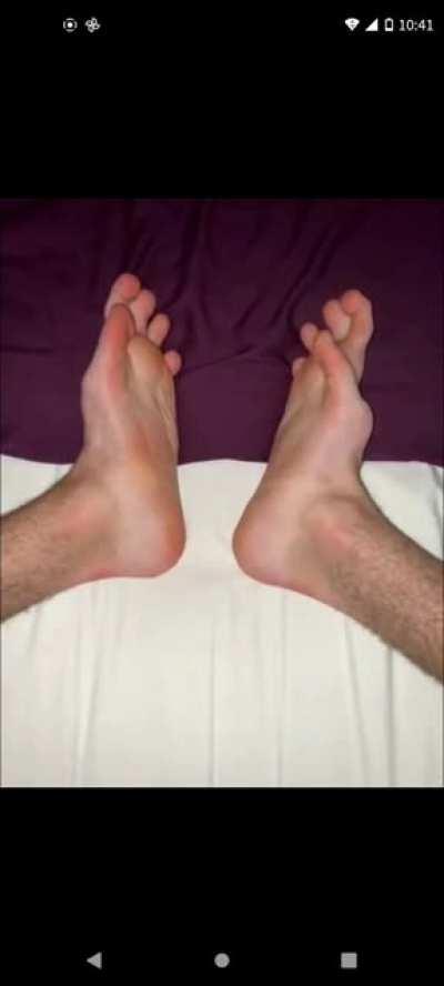 This man's feet...